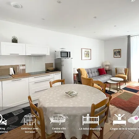 Apartmán Le 58 Bel Bien Equipe Centre Parking Gratuit A Proximite Bayeux